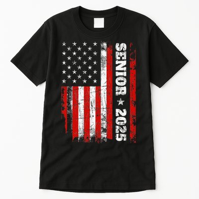 Graduation 2025 Design With Us Flag Senior Class 2025 Tall T-Shirt