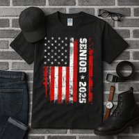 Graduation 2025 Design With Us Flag Senior Class 2025 Tall T-Shirt