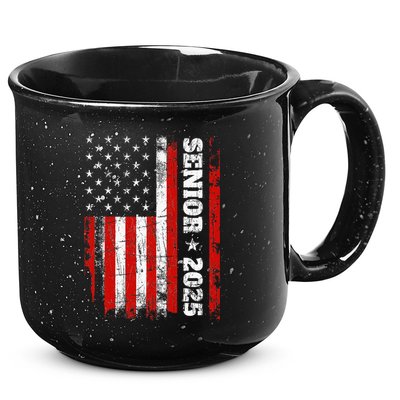 Graduation 2025 Design With Us Flag Senior Class 2025 15oz Campfire Ceramic Mug