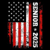 Graduation 2025 Design With Us Flag Senior Class 2025 16 in Basic Backpack