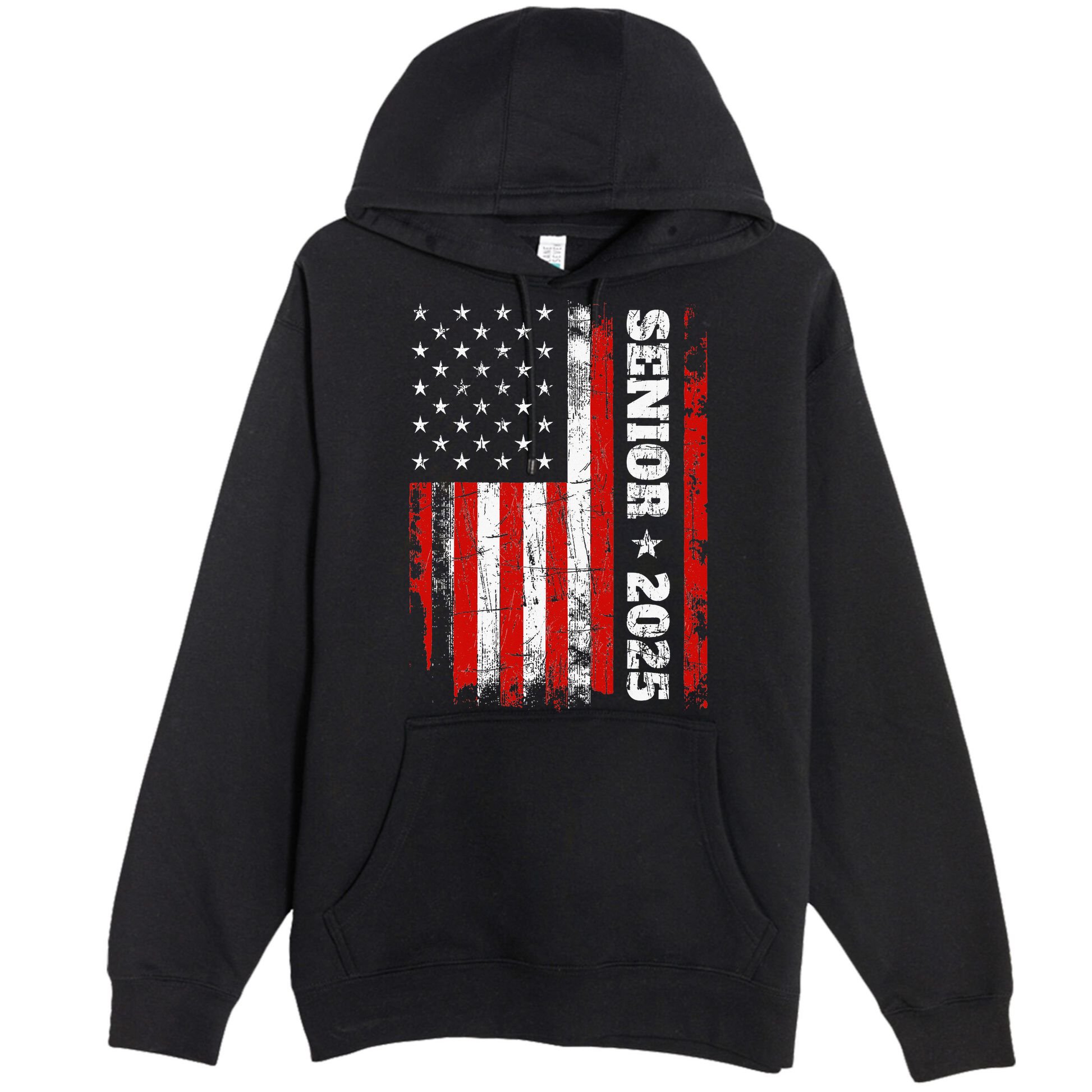 Graduation 2025 Design With Us Flag Senior Class 2025 Premium Pullover Hoodie