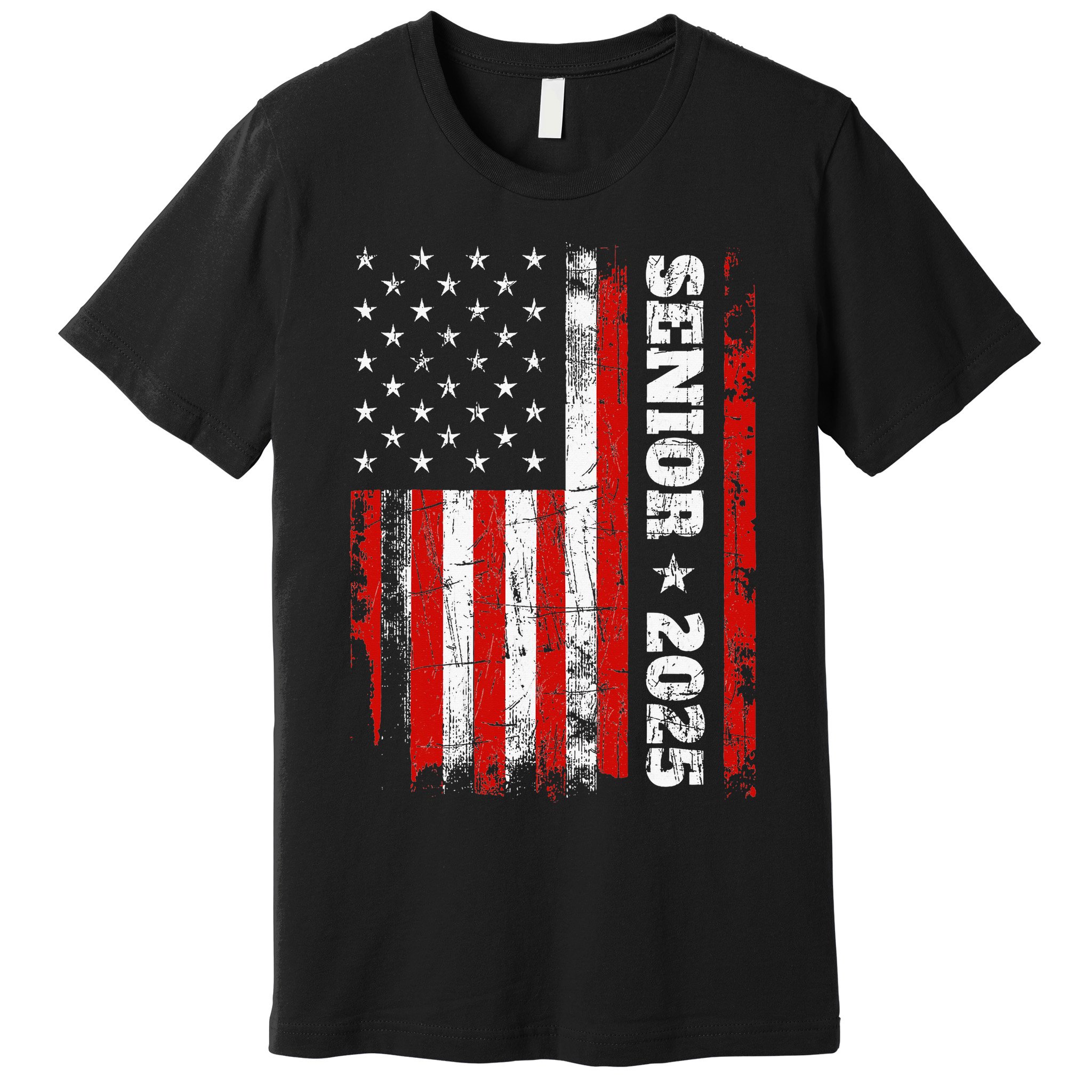 Graduation 2025 Design With Us Flag Senior Class 2025 Premium T-Shirt