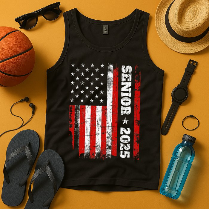 Graduation 2025 Design With Us Flag Senior Class 2025 Tank Top