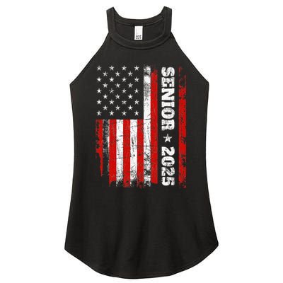 Graduation 2025 Design With Us Flag Senior Class 2025 Women's Perfect Tri Rocker Tank