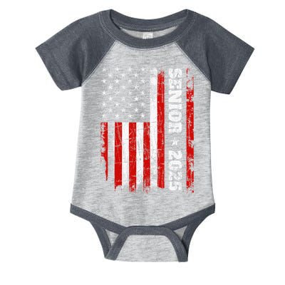 Graduation 2025 Design With Us Flag Senior Class 2025 Infant Baby Jersey Bodysuit