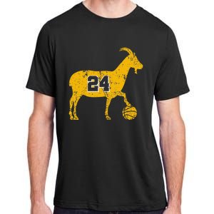 Goat 24 Funny La Basketball Adult ChromaSoft Performance T-Shirt