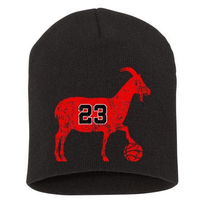 GOAT 23 Funny Basketball Short Acrylic Beanie