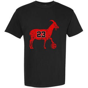 Goat 23 Funny Basketball Hoodie Garment-Dyed Heavyweight T-Shirt