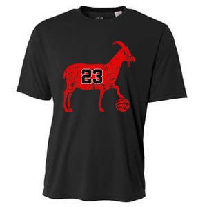 Goat 23 Funny Basketball Hoodie Cooling Performance Crew T-Shirt