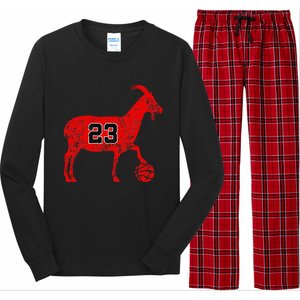 Goat 23 Funny Basketball Hoodie Long Sleeve Pajama Set