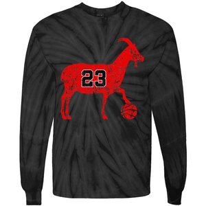 Goat 23 Funny Basketball Hoodie Tie-Dye Long Sleeve Shirt