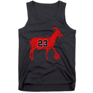 Goat 23 Funny Basketball Hoodie Tank Top