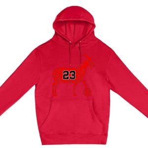 Goat 23 Funny Basketball Hoodie Premium Pullover Hoodie