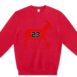 Goat 23 Funny Basketball Hoodie Premium Crewneck Sweatshirt