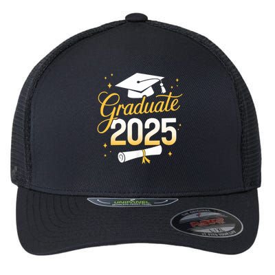 Graduate 2025 for class of 2025 graduation Flexfit Unipanel Trucker Cap