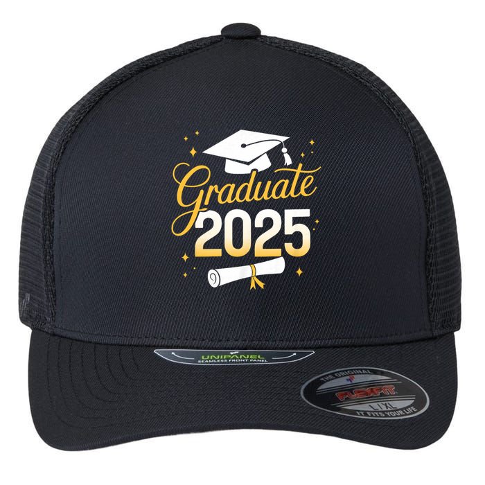 Graduate 2025 for class of 2025 graduation Flexfit Unipanel Trucker Cap