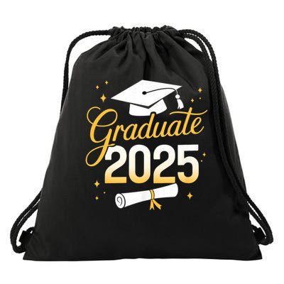 Graduate 2025 for class of 2025 graduation Drawstring Bag