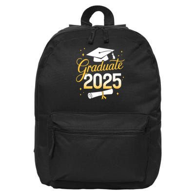 Graduate 2025 for class of 2025 graduation 16 in Basic Backpack
