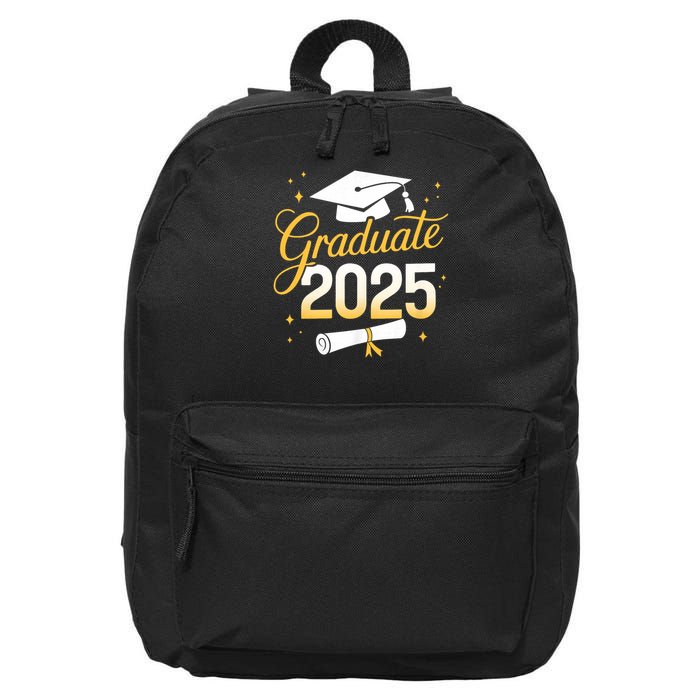 Graduate 2025 for class of 2025 graduation 16 in Basic Backpack