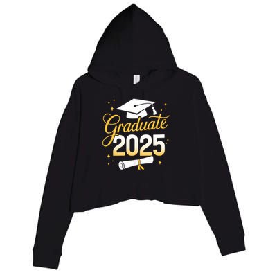 Graduate 2025 for class of 2025 graduation Crop Fleece Hoodie