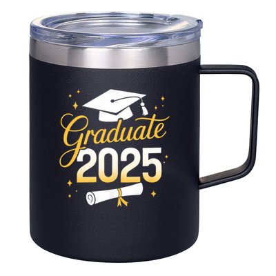 Graduate 2025 for class of 2025 graduation 12oz Stainless Steel Coffee Mug