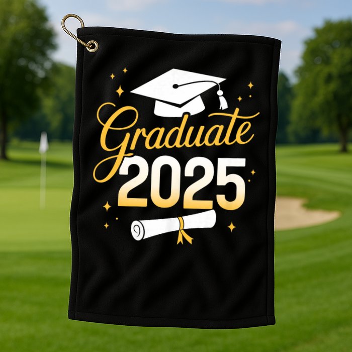 Graduate 2025 for class of 2025 graduation Golf Towel