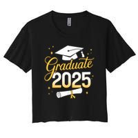 Graduate 2025 for class of 2025 graduation Women's Crop Top Tee