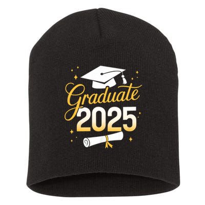 Graduate 2025 for class of 2025 graduation Short Acrylic Beanie