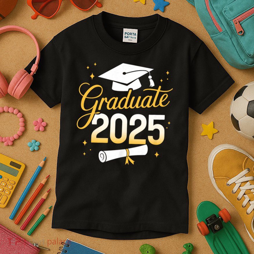 Graduate 2025 for class of 2025 graduation Kids T-Shirt