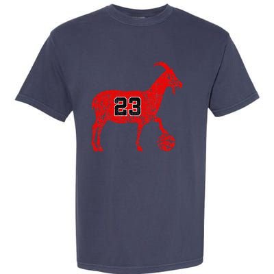 Goat 23 Funny Funny Basketball Garment-Dyed Heavyweight T-Shirt