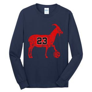 Goat 23 Funny Funny Basketball Tall Long Sleeve T-Shirt