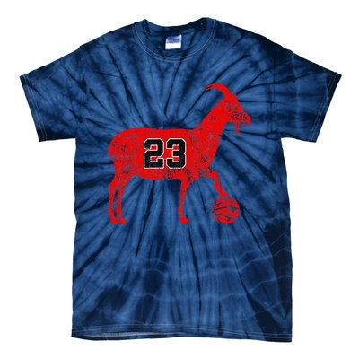 Goat 23 Funny Funny Basketball Tie-Dye T-Shirt