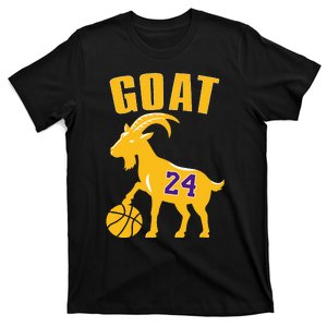 Goat 24 Funny Basketball T-Shirt