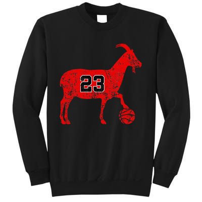 Goat 23 Funny Basketball Sweatshirt