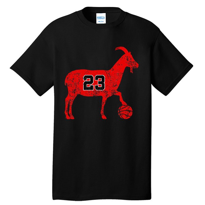 Goat 23 Funny Basketball Tall T-Shirt