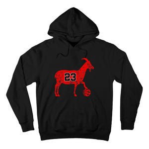 Goat 23 Funny Basketball Tall Hoodie