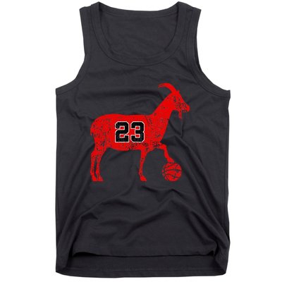 Goat 23 Funny Basketball Tank Top