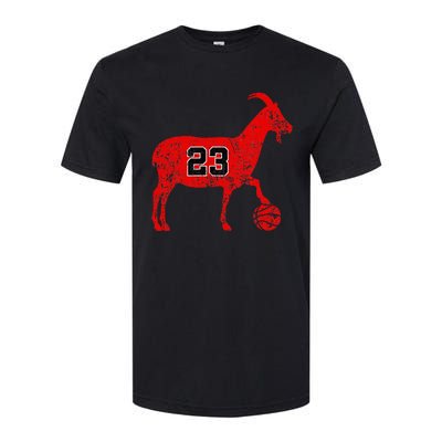 Goat 23 Funny Basketball Softstyle® CVC T-Shirt