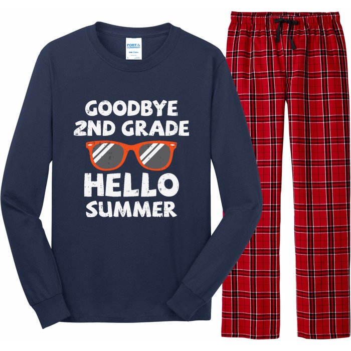 Goodbye 2nd Grade Hello Summer Sunglasses Last Day Of School Long Sleeve Pajama Set