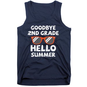 Goodbye 2nd Grade Hello Summer Sunglasses Last Day Of School Tank Top