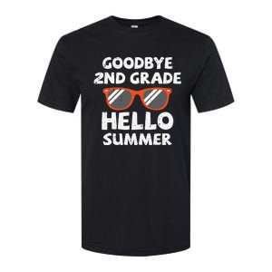 Goodbye 2nd Grade Hello Summer Sunglasses Last Day Of School Softstyle CVC T-Shirt