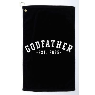 Godfather 2025 Godfather To Be Gifts Classic Bold Font Golf Towel