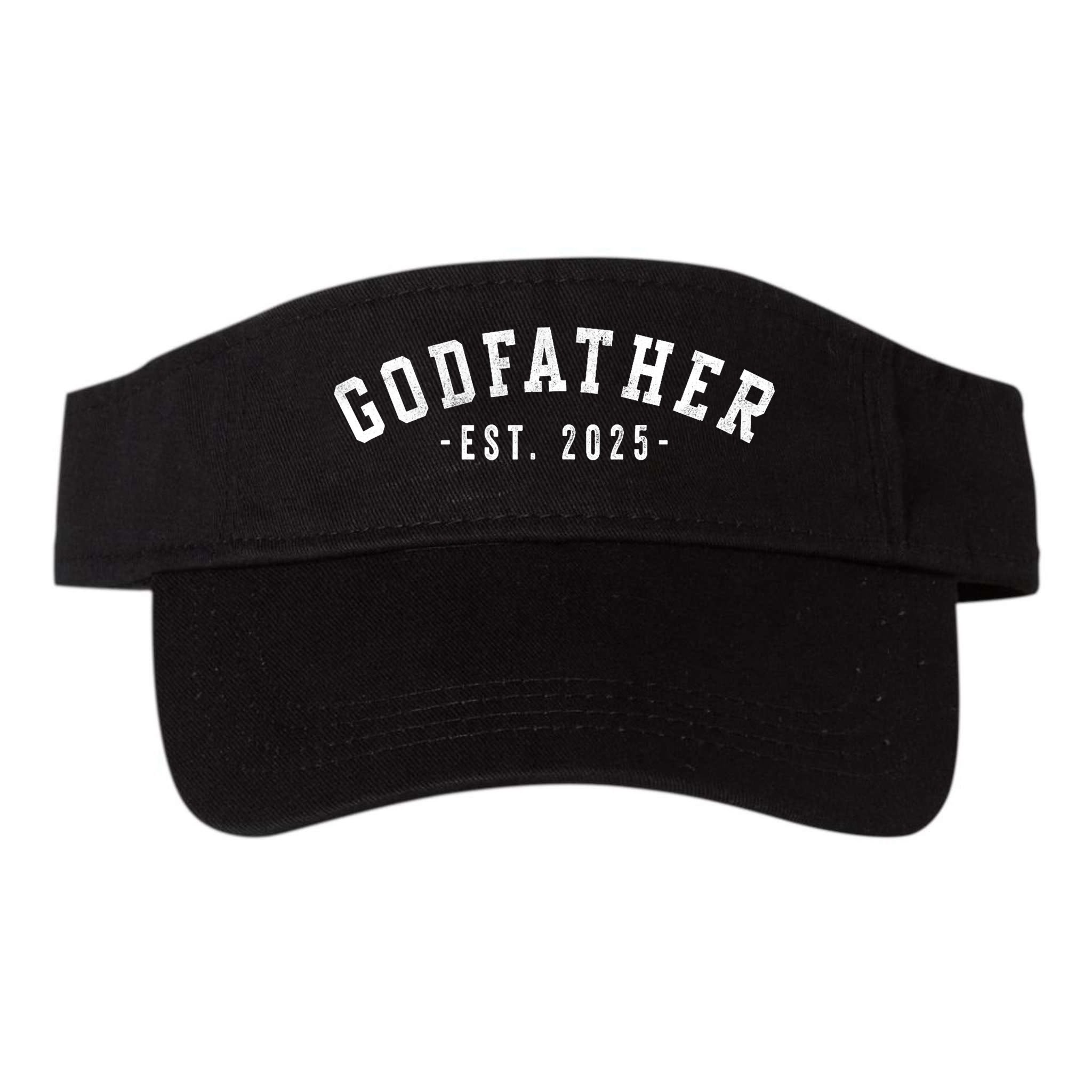 Godfather 2025 Godfather To Be Gifts Classic Bold Font Visor