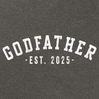 Godfather 2025 Godfather To Be Gifts Classic Bold Font Cotton Canvas Backpack