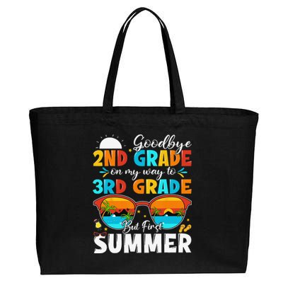 Goodbye 2nd Grade Graduation To 3rd Grade Hello Summer Cotton Canvas Jumbo Tote