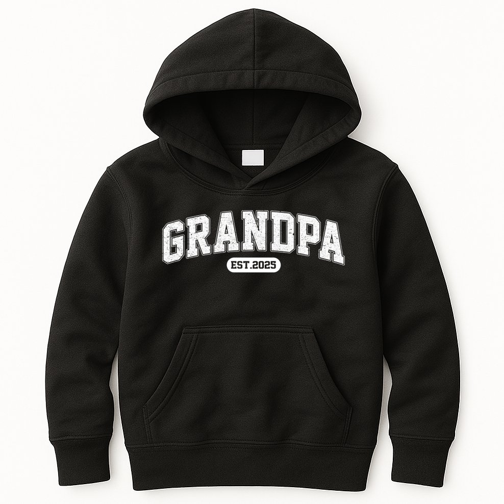 Grandpa 2025 Grandfather Est. 2025 Grandpa Est 2025 Kids Hoodie