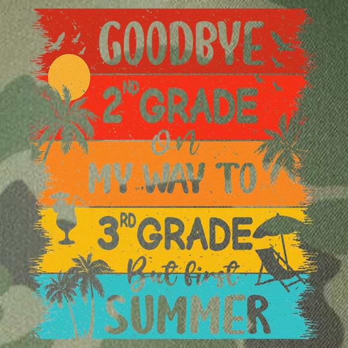 Goodbye 2nd Grade Hello Summer Last Day Of School Graduation Legacy Tie Dye Trucker Hat