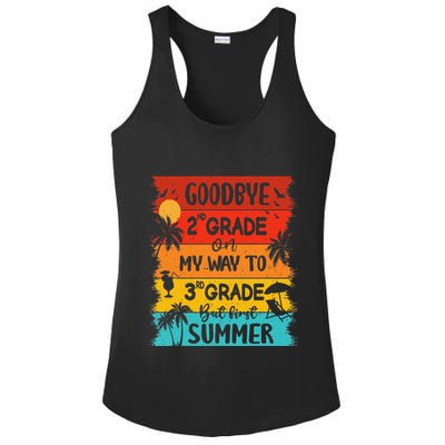 Goodbye 2nd Grade Hello Summer Last Day Of School Graduation Ladies PosiCharge Competitor Racerback Tank