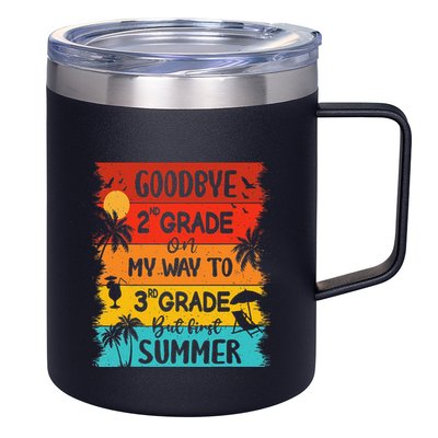 Goodbye 2nd Grade Hello Summer Last Day Of School Graduation 12oz Stainless Steel Coffee Mug