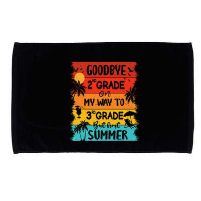 Goodbye 2nd Grade Hello Summer Last Day Of School Graduation Microfiber Hand Towel